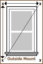 Measuring for Outside Mounts - Royal Crest